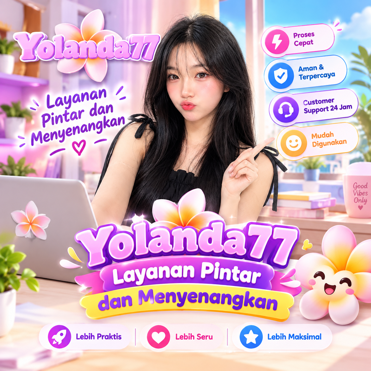 Banner YOLANDA77 X BASILIOCOM Layanan Pintar dan Menyenangkan